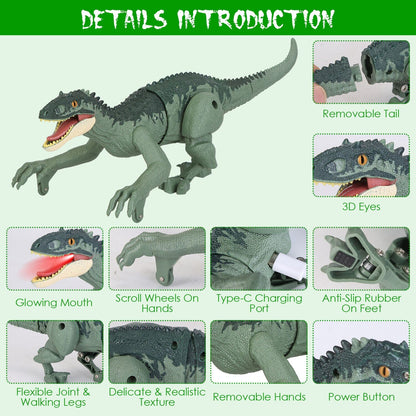 Rynx | Remote-Controlled Dinosaur with 3D Eye Roaring Sounds for 3-12 Years Old