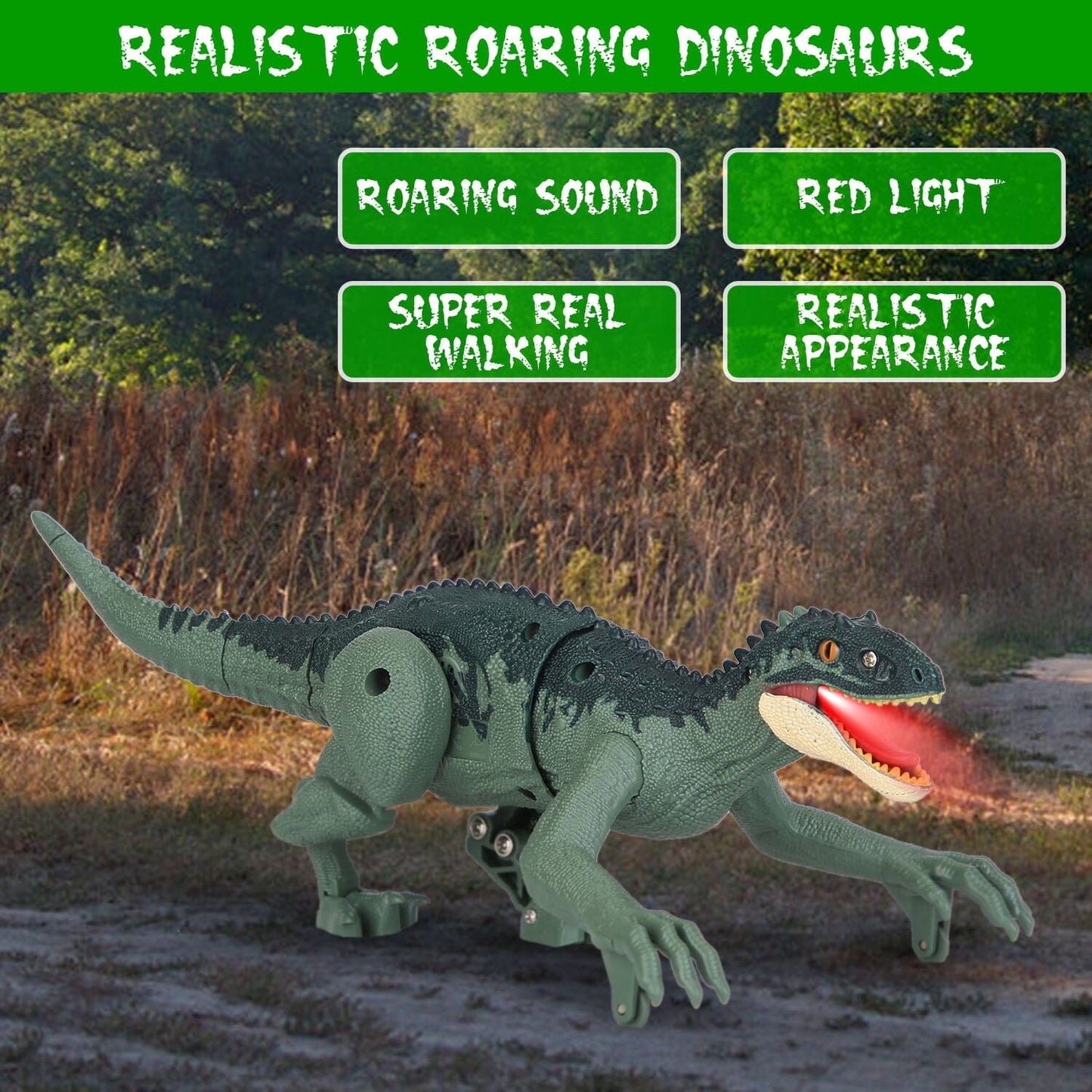 Rynx | Remote-Controlled Dinosaur with 3D Eye Roaring Sounds for 3-12 Years Old