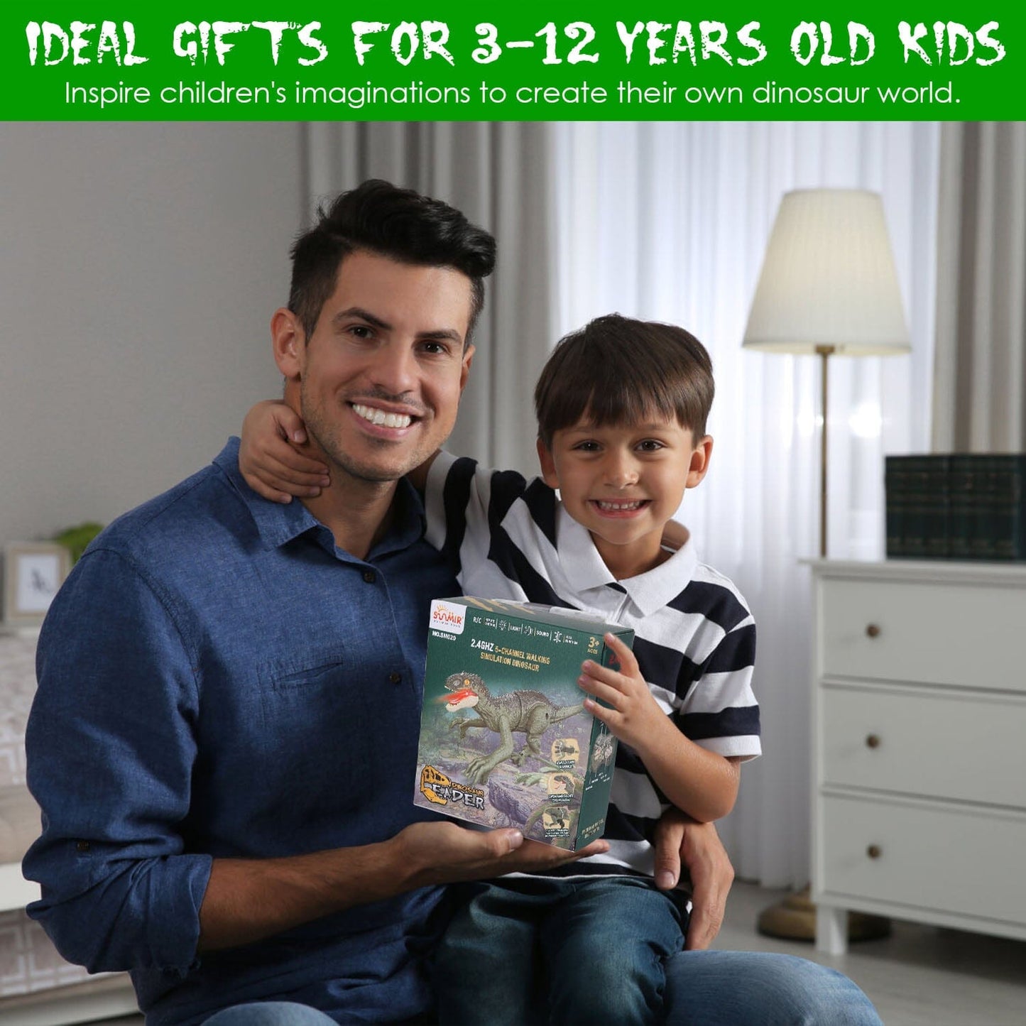 Rynx | Remote-Controlled Dinosaur with 3D Eye Roaring Sounds for 3-12 Years Old
