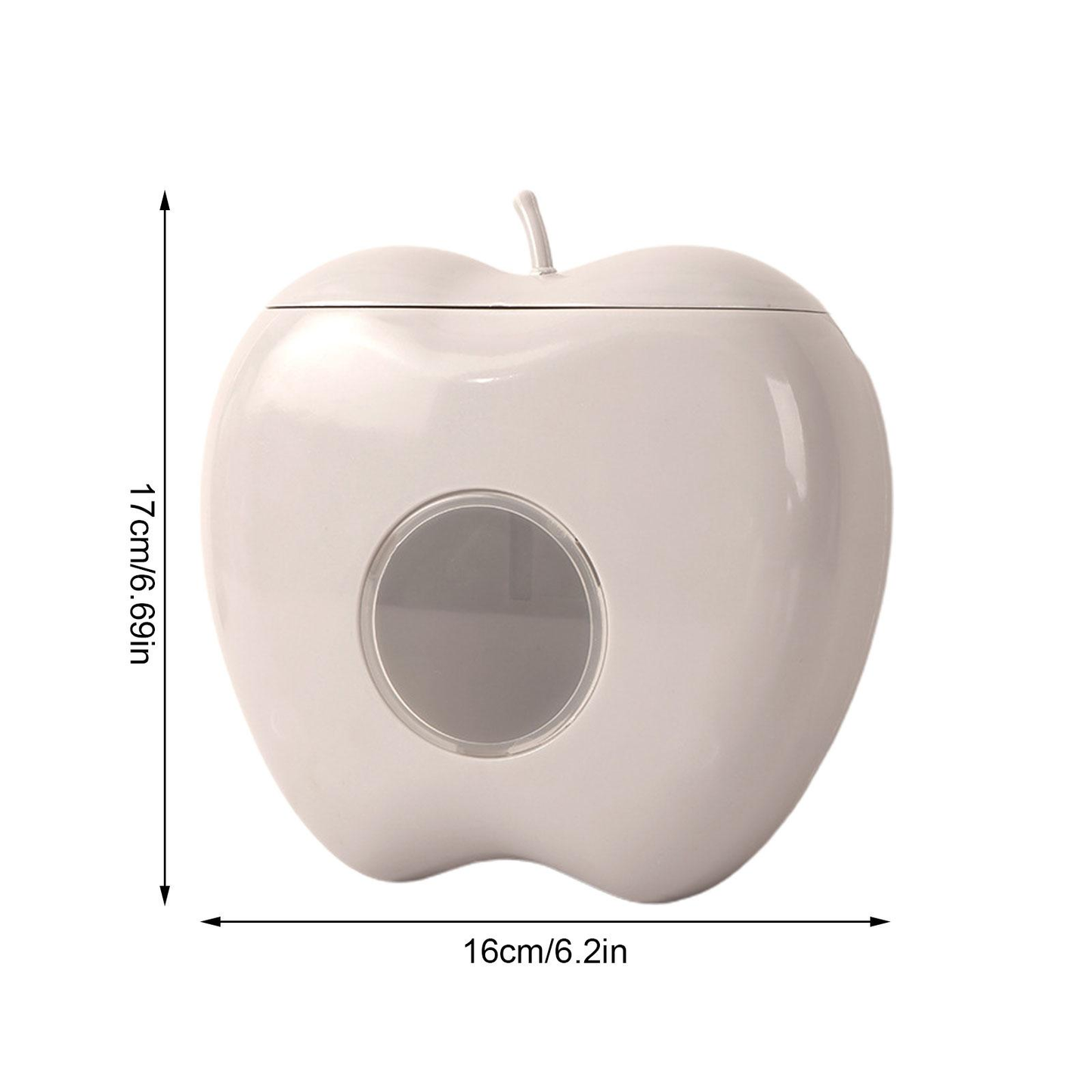 Rynx | Apple Shaped Wall Mounted Disposable Plastic Wrap Container