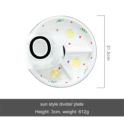 Rynx | Breakfast Combo Nordic Ceramic Plate