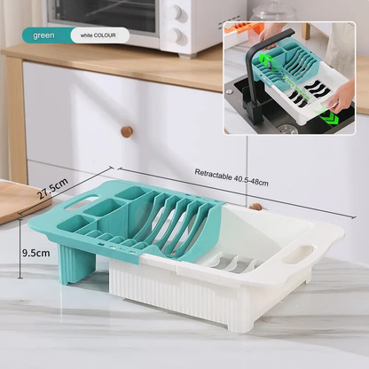 Rynx | Efficient Kitchen Retractable Dish Drain Rack