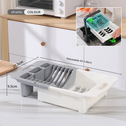 Rynx | Efficient Kitchen Retractable Dish Drain Rack
