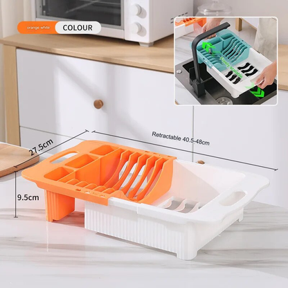 Rynx | Efficient Kitchen Retractable Dish Drain Rack