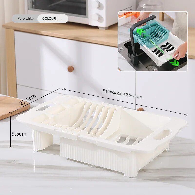 Rynx | Efficient Kitchen Retractable Dish Drain Rack