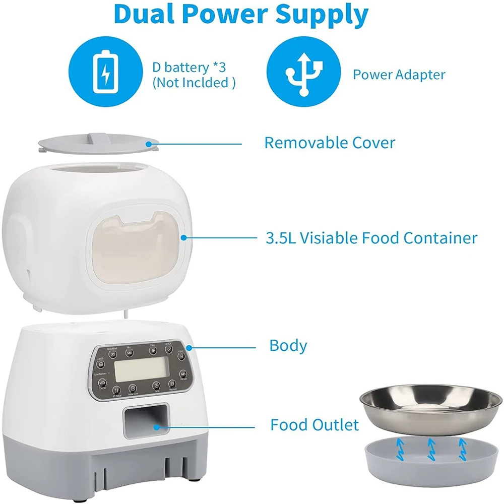 Rynx | 2-Way Splitter Automatic Smart Pet Feeding Station