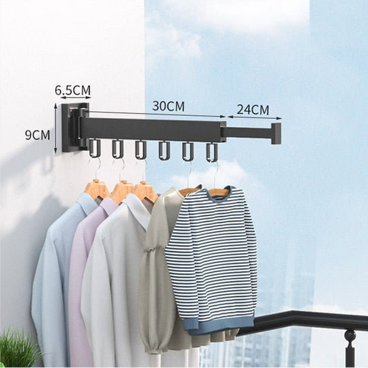 RYNX | Expandable Drying Cabinet, Collapsible Clothes Hanger, Wall Mount