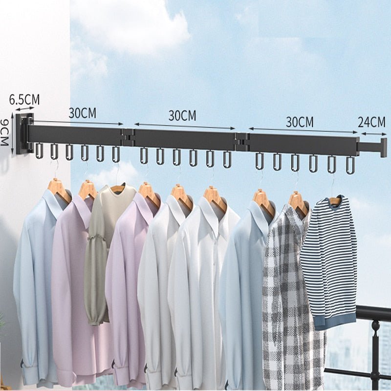 RYNX | Expandable Drying Cabinet, Collapsible Clothes Hanger, Wall Mount