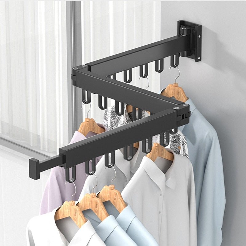 RYNX | Expandable Drying Cabinet, Collapsible Clothes Hanger, Wall Mount
