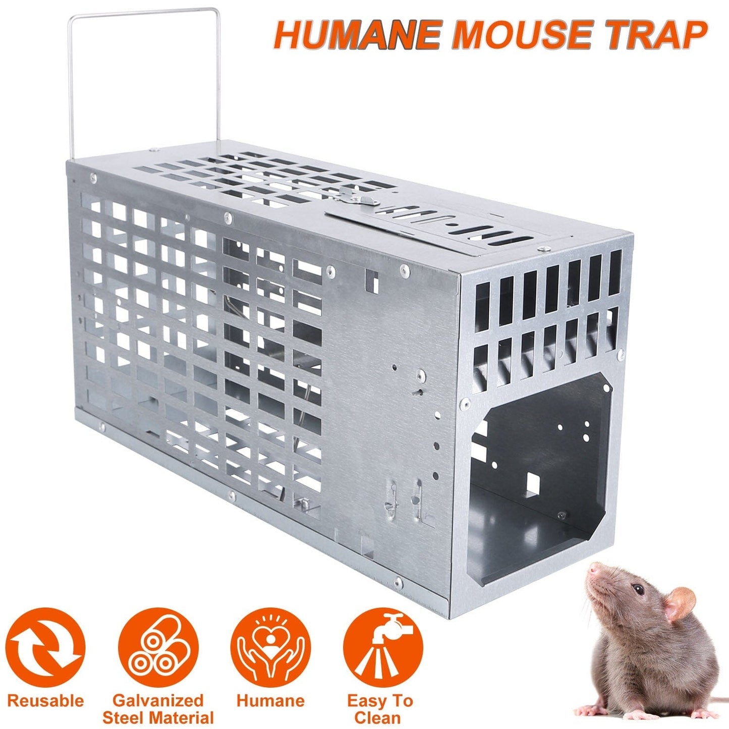 Rynx | Reusable Metal Rat Trap Catch Release Continuous Catch
