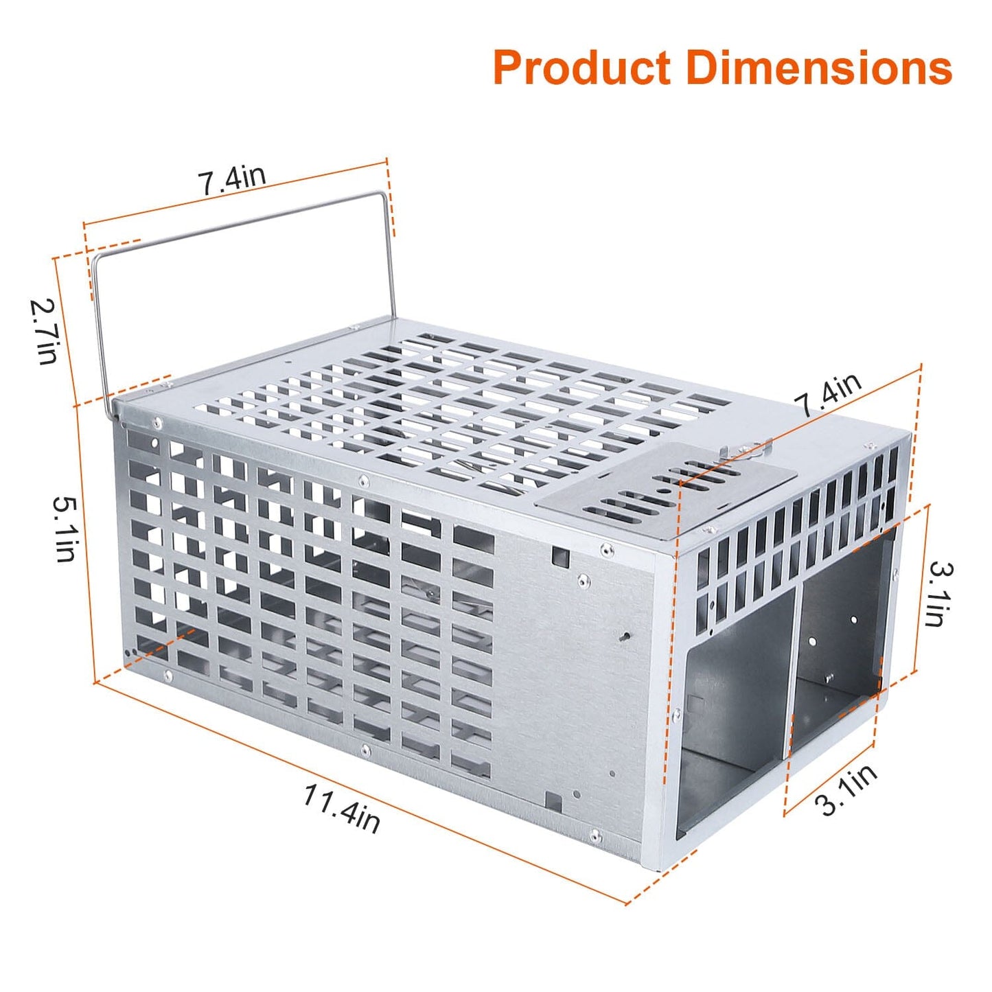 Rynx | Reusable Metal Rat Trap Catch Release Continuous Catch