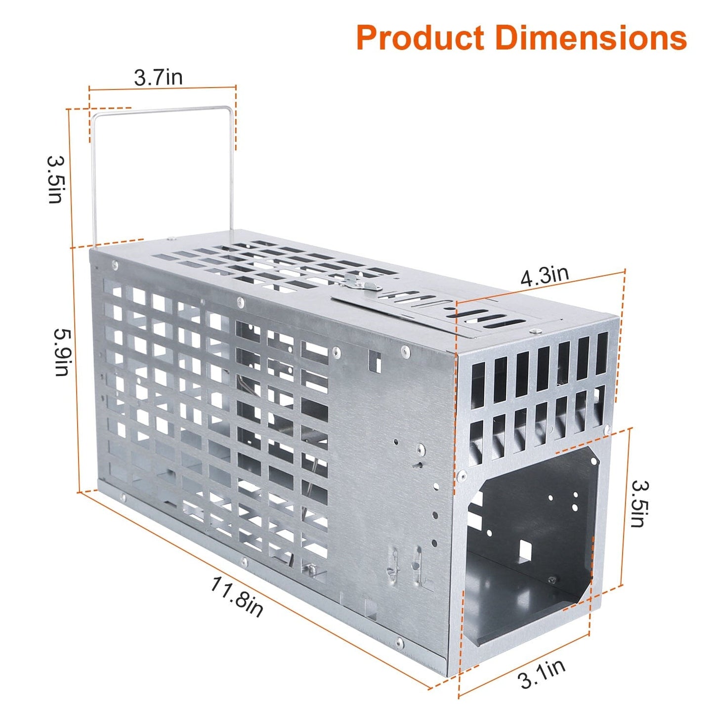 Rynx | Reusable Metal Rat Trap Catch Release Continuous Catch