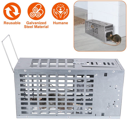Rynx | Reusable Metal Rat Trap Catch Release Continuous Catch
