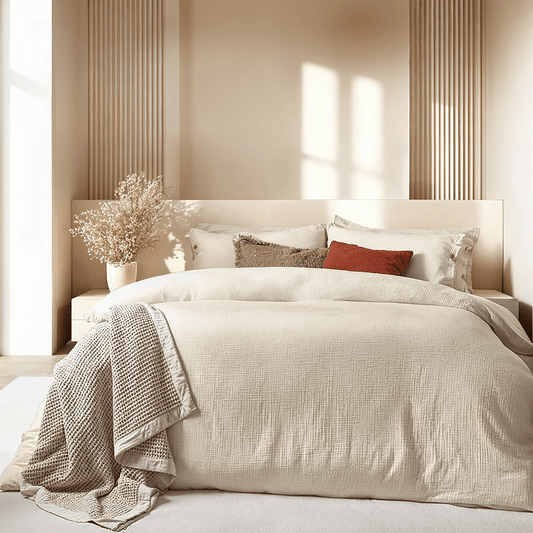 Rynx | Revive Luxury Natural Cotton Muslin Duvet Cover Set