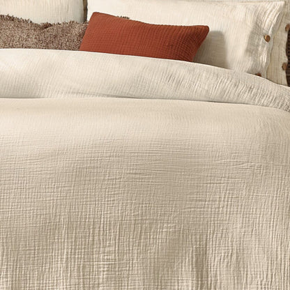 Rynx | Revive Luxury Natural Cotton Muslin Duvet Cover Set