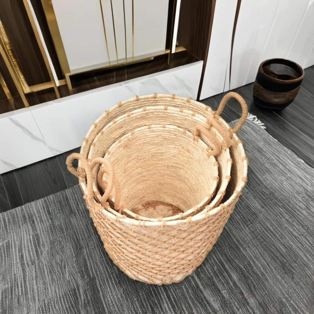 Rynx | 3 Stackable handmade baskets