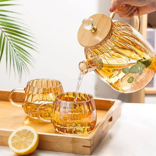Rynx | Pumpkin striped teapot