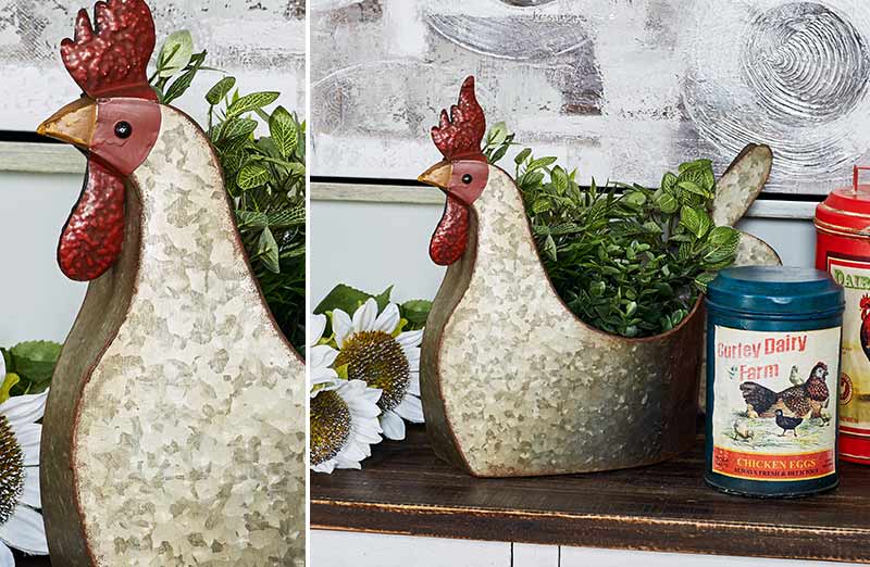 Rynx | Rustic metal chicken pot