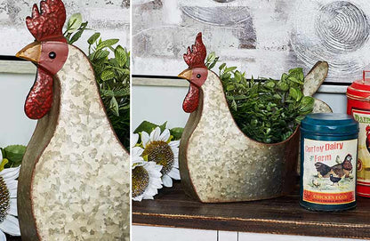 Rynx | Rustic metal chicken pot