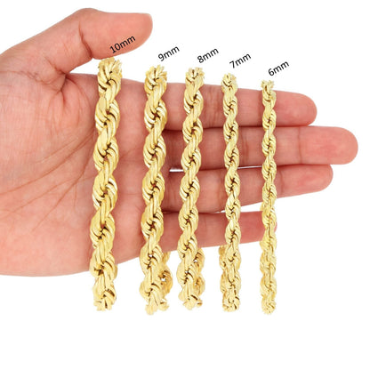Rynx | Rope chain in Yellow Gold - 10mm