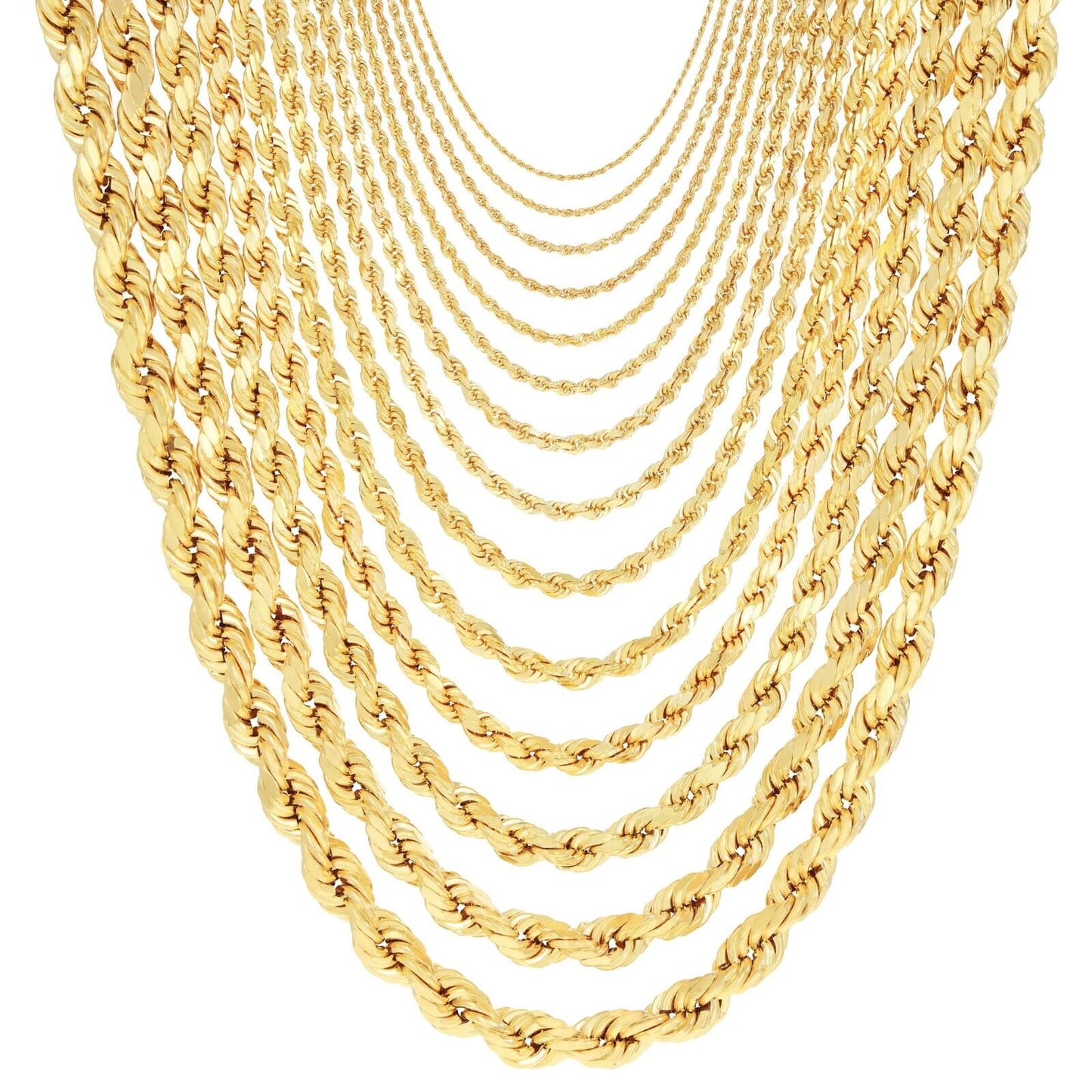 Rynx | Rope chain in Yellow Gold - 10mm