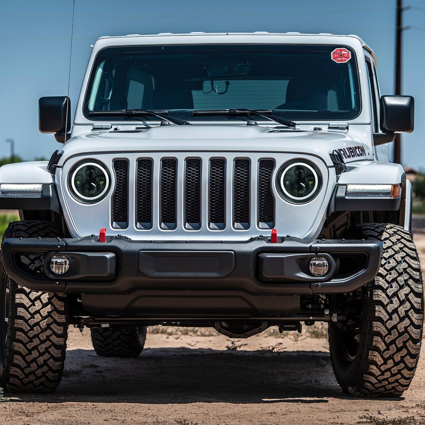 Rynx | Round LED Headlight Halo Angel Eyes for Jeep Wrangler