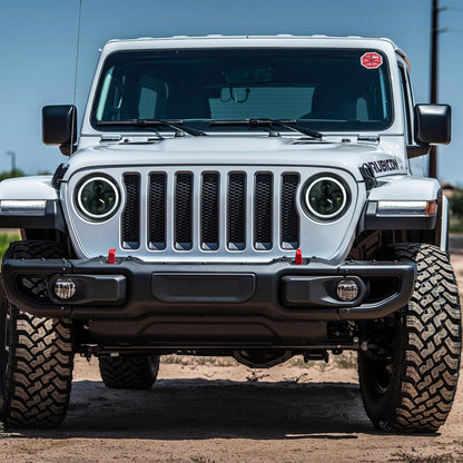 Rynx | Round LED Headlight Halo Angel Eyes for Jeep Wrangler