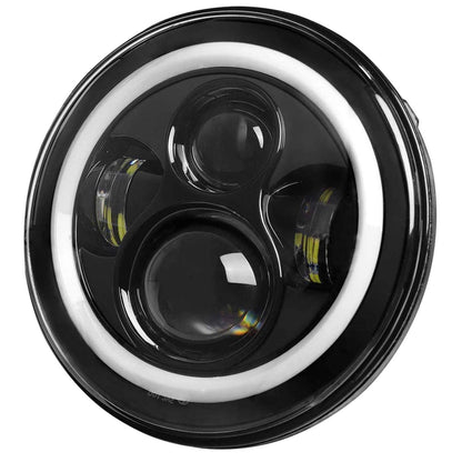 Rynx | Round LED Headlight Halo Angel Eyes for Jeep Wrangler