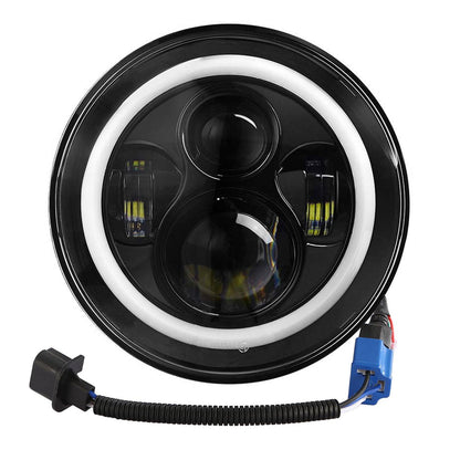 Rynx | Round LED Headlight Halo Angel Eyes for Jeep Wrangler