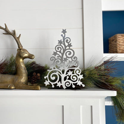 Rynx | Decor Steals 15" Metal Display Trees (2 Styles) - Metal Christmas Tree Cutout Holiday Decoration