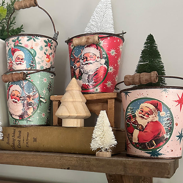 Rynx | Nostalgic Santa buckets with handles, set of 5