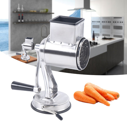 RYNX | Multifunctional Stainless Steel Rotary Cheese Grater, Hand Drum Cutter, Crank Vegetable Chopper