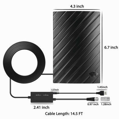 RYNX | Range Indoor Hdtv 4K Digital Antenna 600 Miles