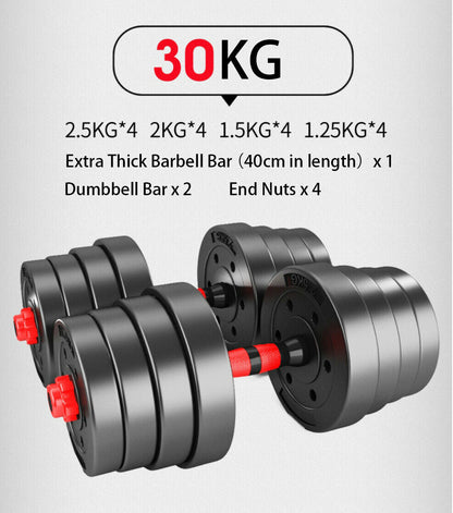 RYNX |-40kg Adjustable Dumbbell Set Barbell Home GYM Exercise Weight Fitness Workout