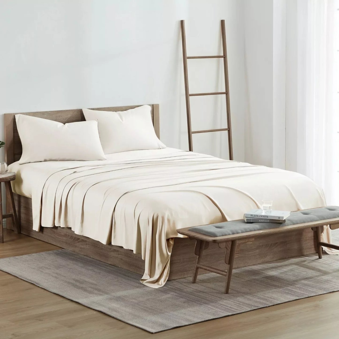 Rynx | 4-piece set: Kathy Ireland 300 thread count 100% bamboo sheet set