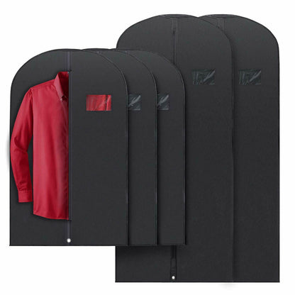 RYNX | 5 Premium Garment Bags - With Transparent Window, Water-Repellent - 40"/54" Inches