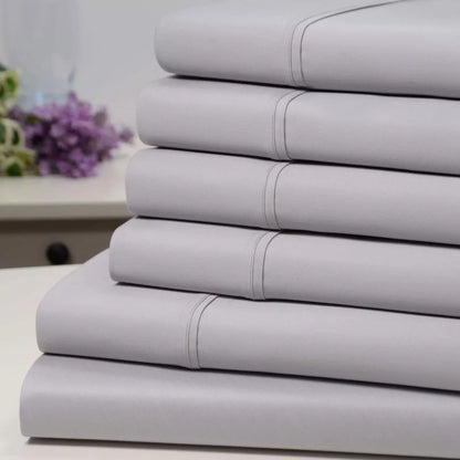 Rynx | 6-piece set: Kathy Ireland 1500 thread count bamboo cotton bedding set