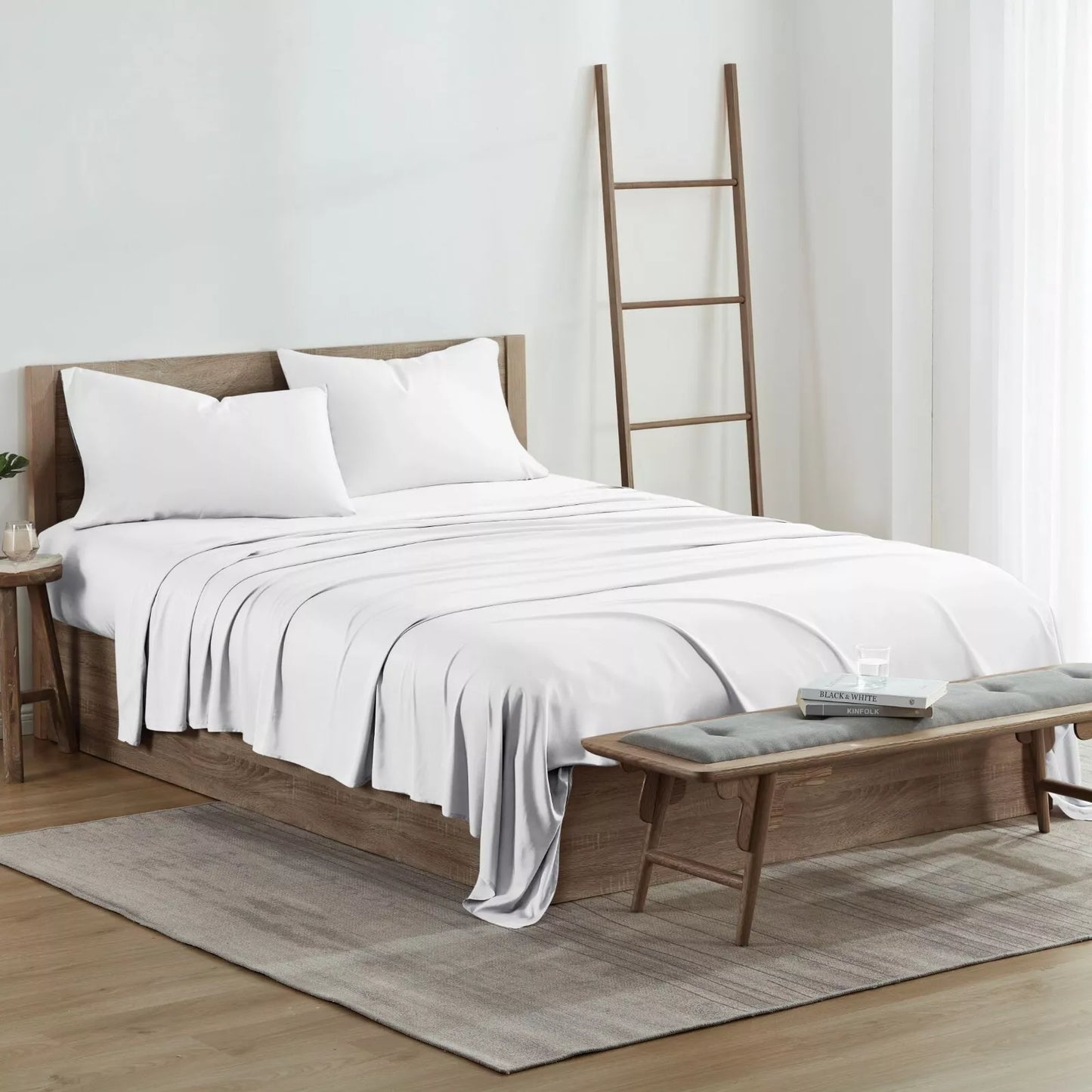 Rynx | 4-piece set: Kathy Ireland 300 thread count 100% bamboo sheet set