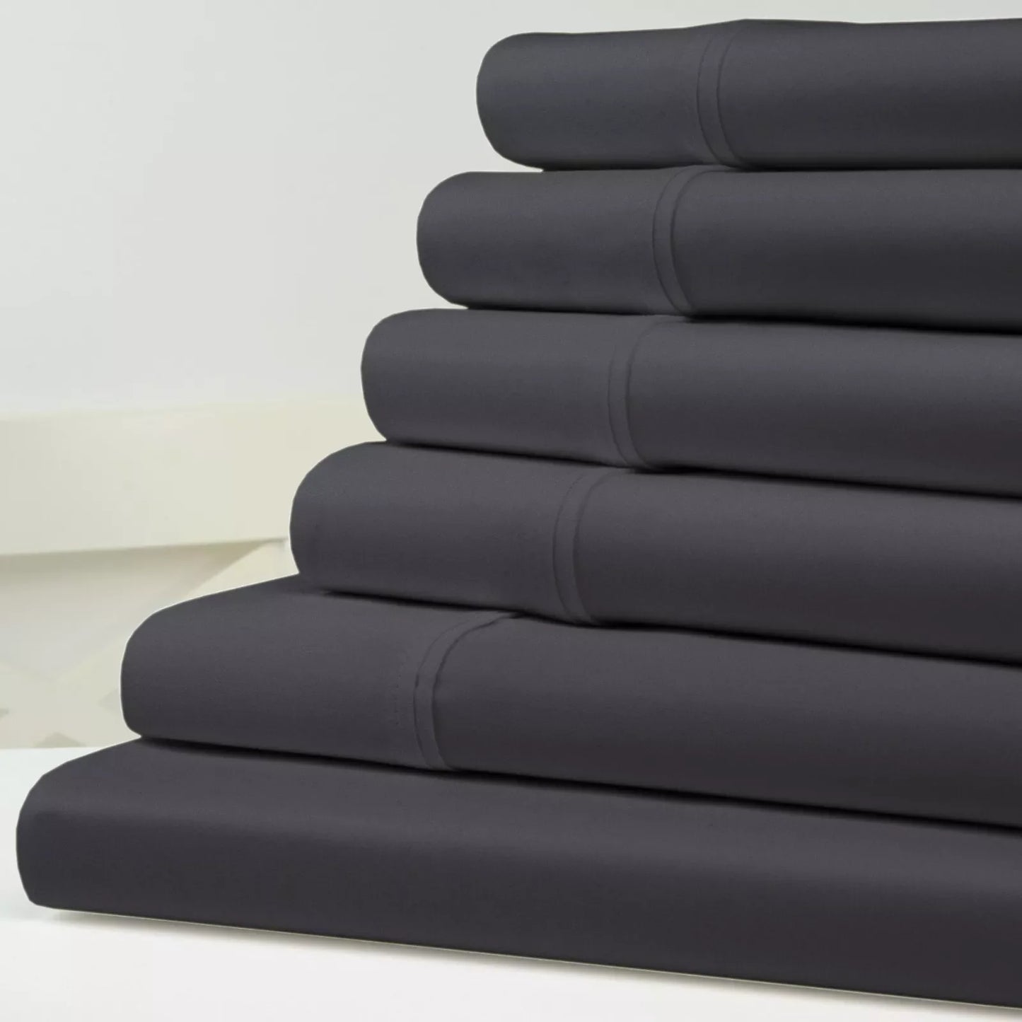 Rynx | 6-piece set: Kathy Ireland 1500 thread count bamboo cotton bedding set