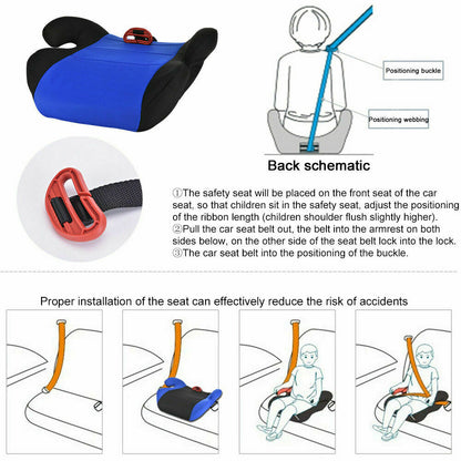 RYNX | Car Booster Seat Backless Kids Front Facing for 3 to 12 Years of Age
