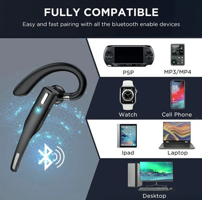 RYNX | Dual Mic Wireless Bluetooth 5.1 Noise-Cancelling Headset/Earbuds
