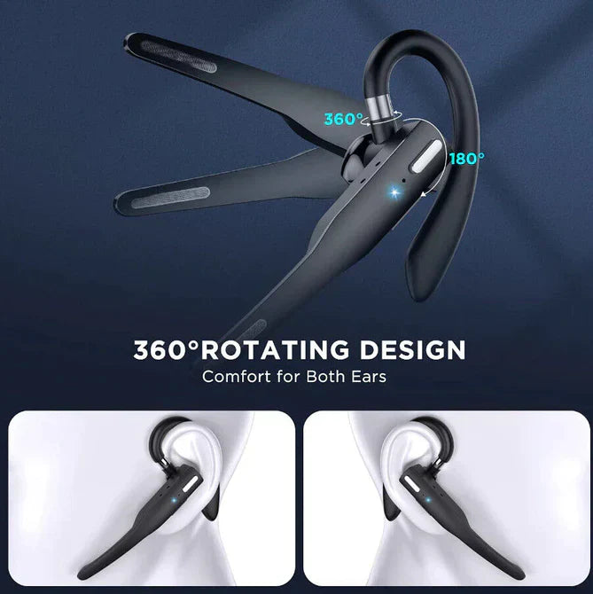 RYNX | Dual Mic Wireless Bluetooth 5.1 Noise-Cancelling Headset/Earbuds