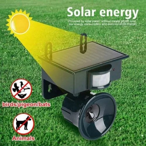 RYNX | Bird Deterrent And Scarecrow With Motion Detector For Outdoor Use