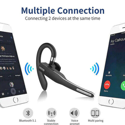 RYNX | Dual Mic Wireless Bluetooth 5.1 Noise-Cancelling Headset/Earbuds