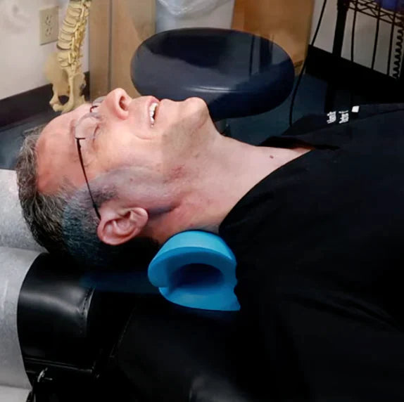 Rynx | Neck and shoulder relaxer, portable cervical traction device, neck exerciser, neck support correction, chiropractor pillow for relief of temporomandibular joint pain