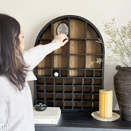 Rynx | Curved Cubby Wooden Wall Shelf