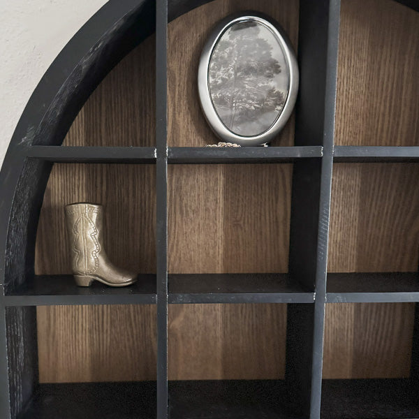 Rynx | Curved Cubby Wooden Wall Shelf