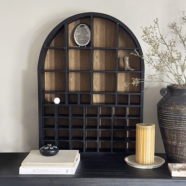 Rynx | Curved Cubby Wooden Wall Shelf