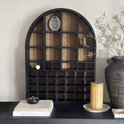 Rynx | Curved Cubby Wooden Wall Shelf