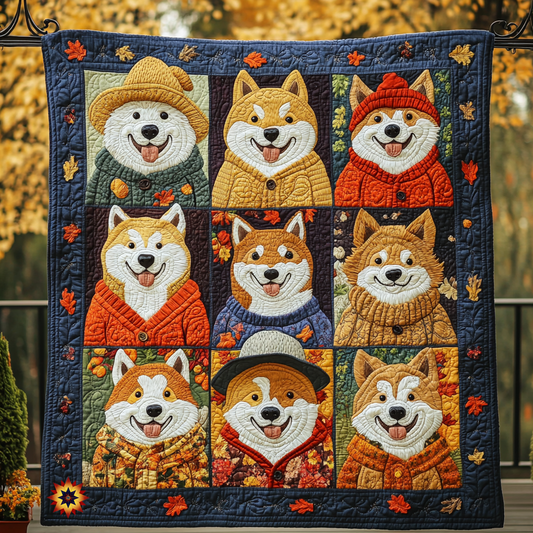 Rynx | Shiba Inu Autumn Mood Quilt